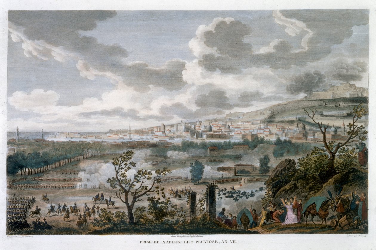 De verovering van Napels, 2 Pluviose, jaar 7, 23 januari 1799 door Jean Duplessis Bertaux