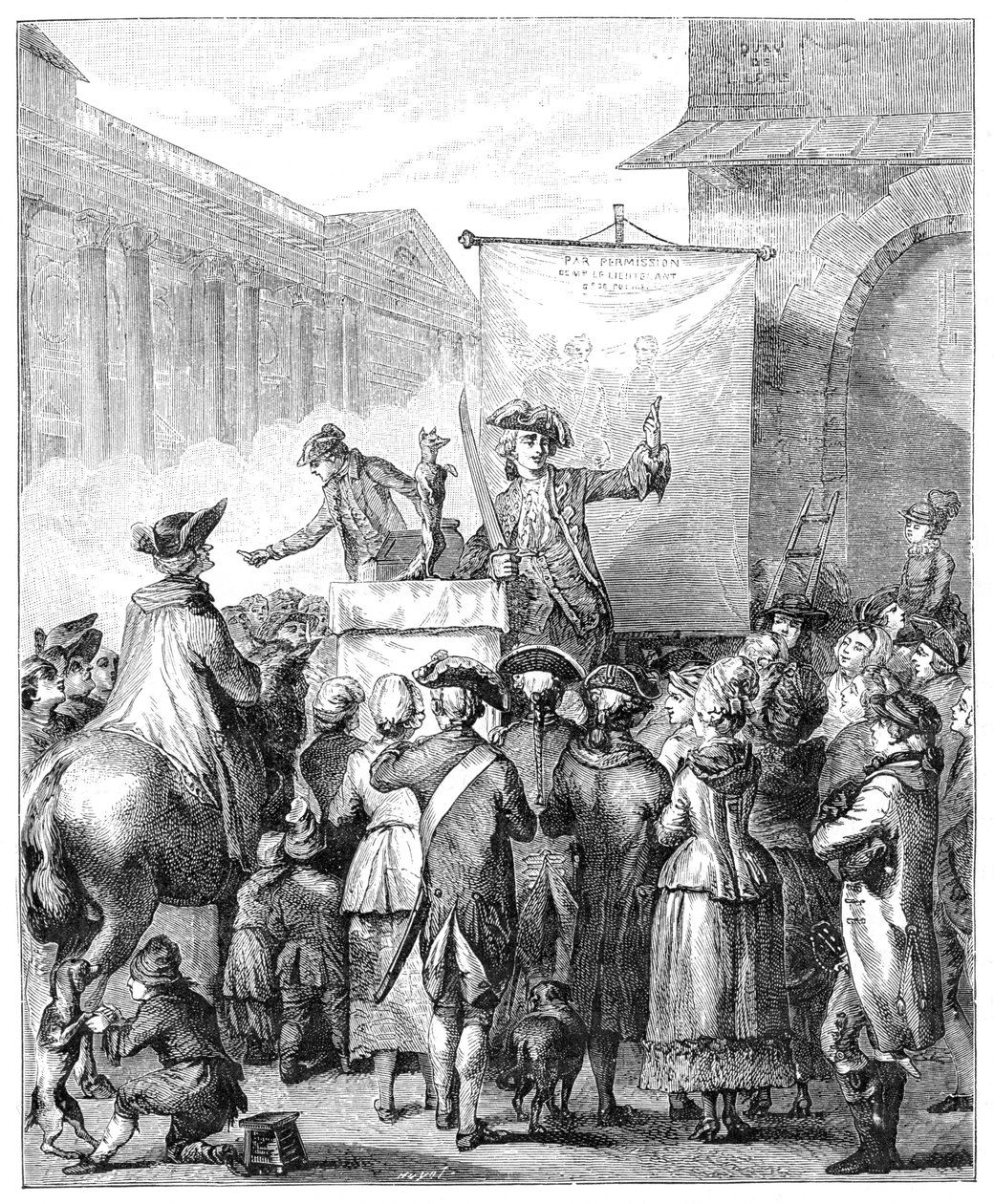 De Charlatan in het Louvre, Parijs, 1885 door Jean Duplessis Bertaux