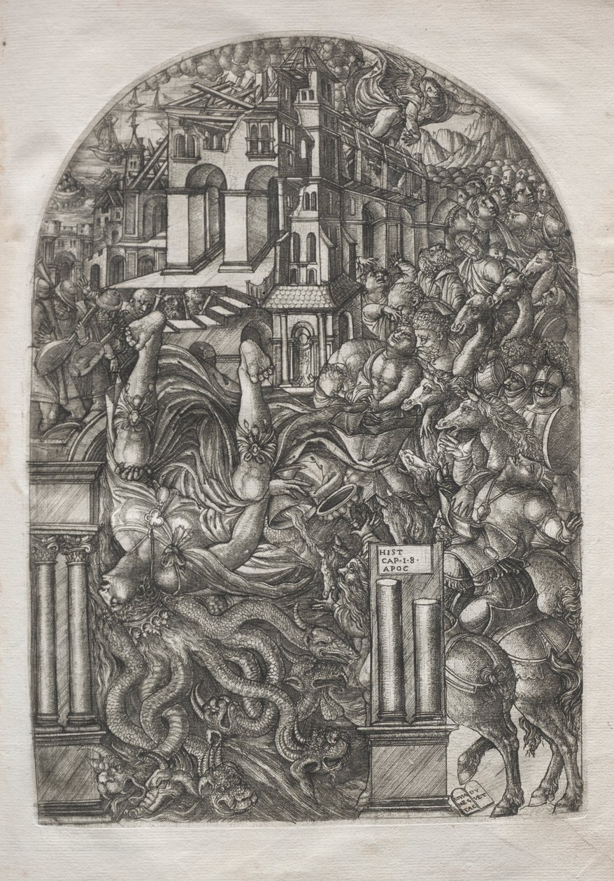 De Apocalyps: De val van Babylon door Jean Duvet