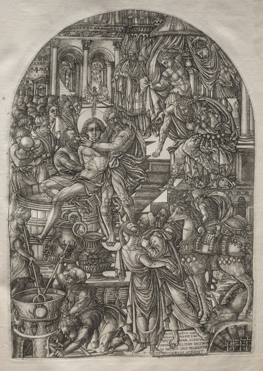 De Apocalyps: Het martelaarschap van St. Johannes de Evangelist, 1546-1556 door Jean Duvet