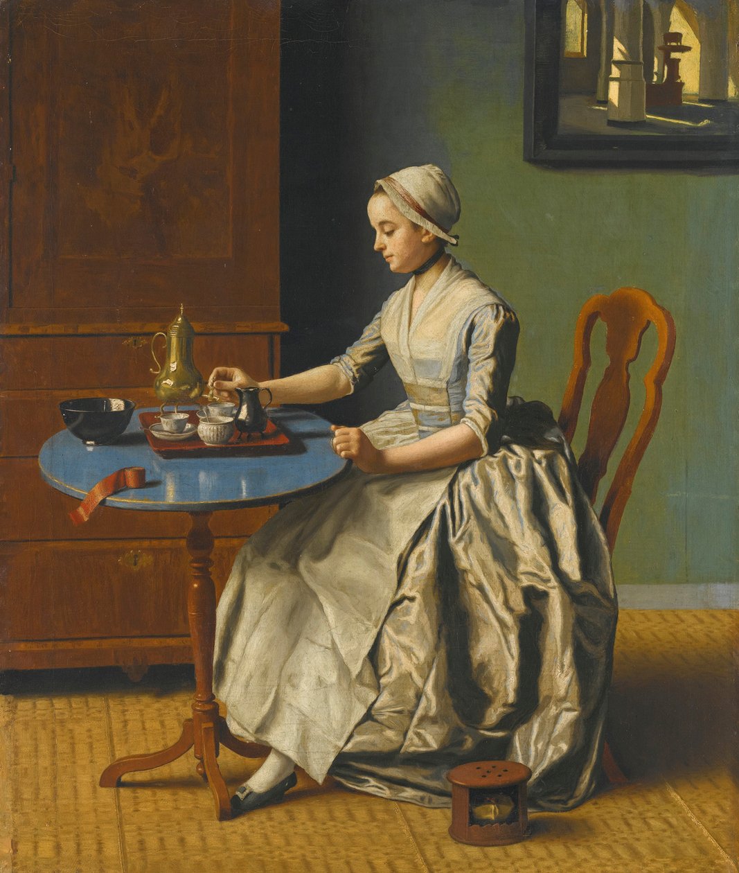 Nederlands meisje aan het ontbijt door Jean Étienne Liotard