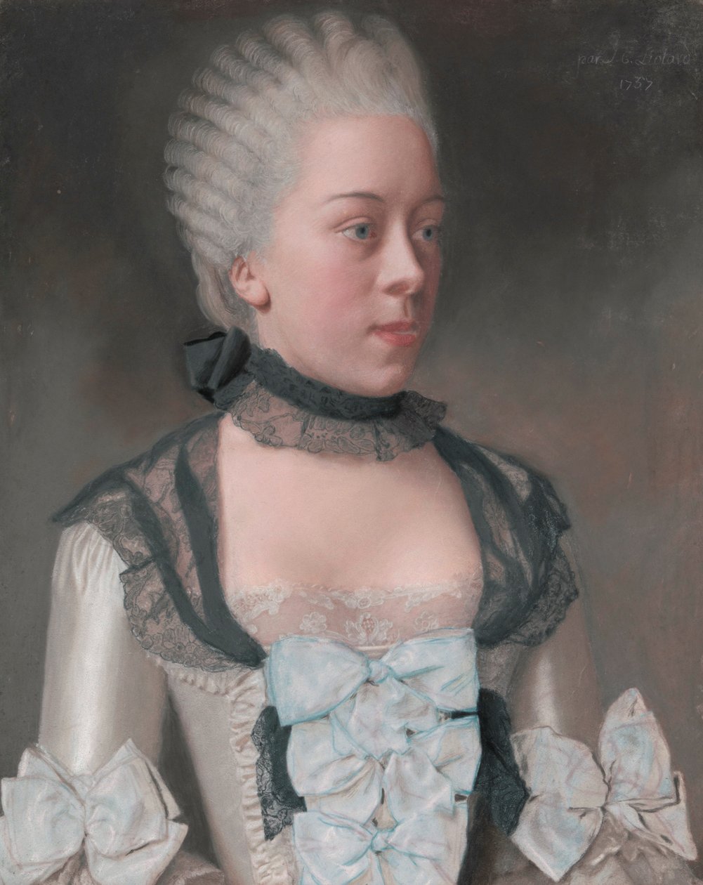 Hillegonda Schuyt, door Jean-Etienne Liotard door Jean Étienne Liotard
