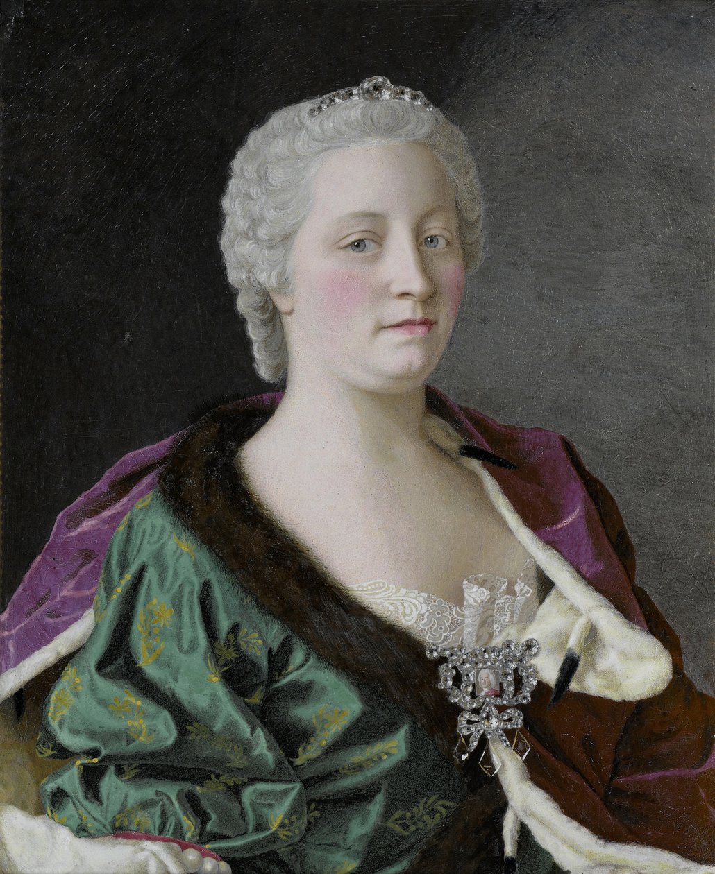 Portret van Keizerin Maria Theresia van Oostenrijk 1717-1780, 1747 door Jean Étienne Liotard