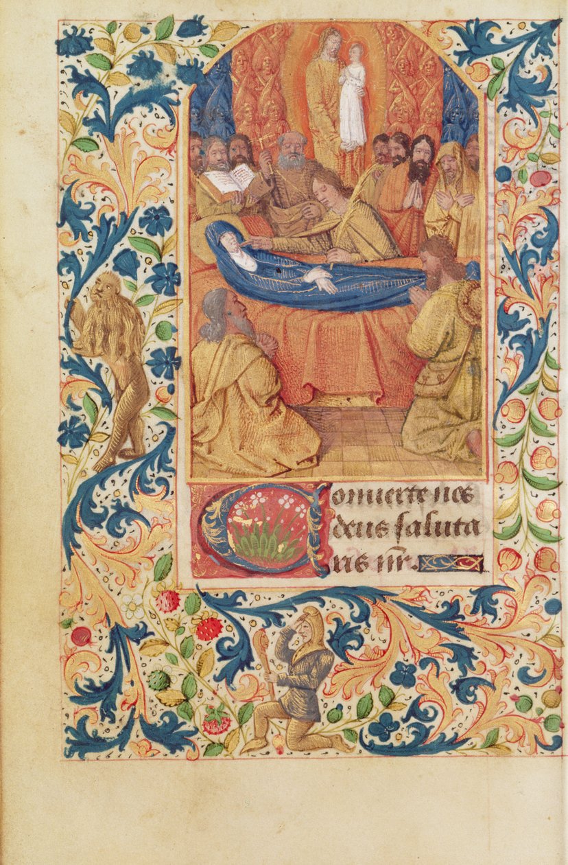 Ms Latijn 13305 fol.88v De dood van de Maagd, uit 