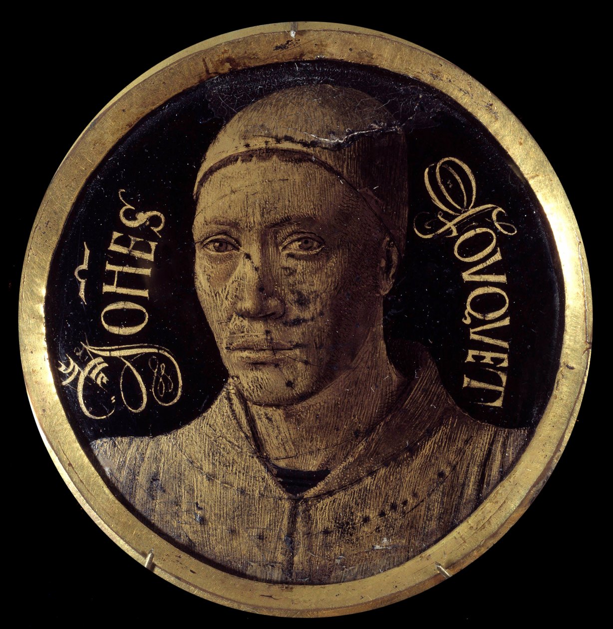 Zelfportret van het diptiek van Notre-Dame de Melun door Jean Fouquet