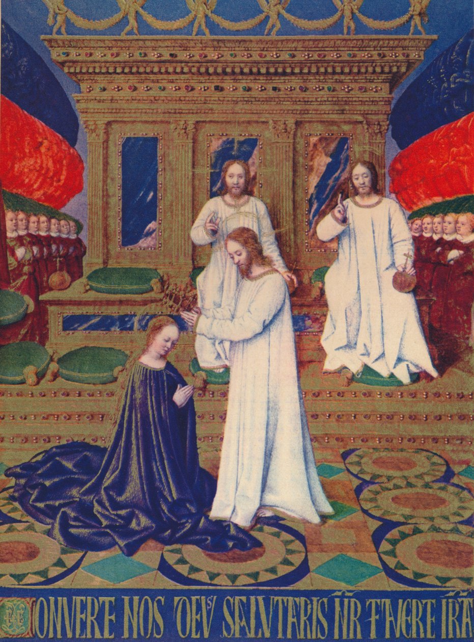 De kroning van de Maagden, c1455 door Jean Fouquet
