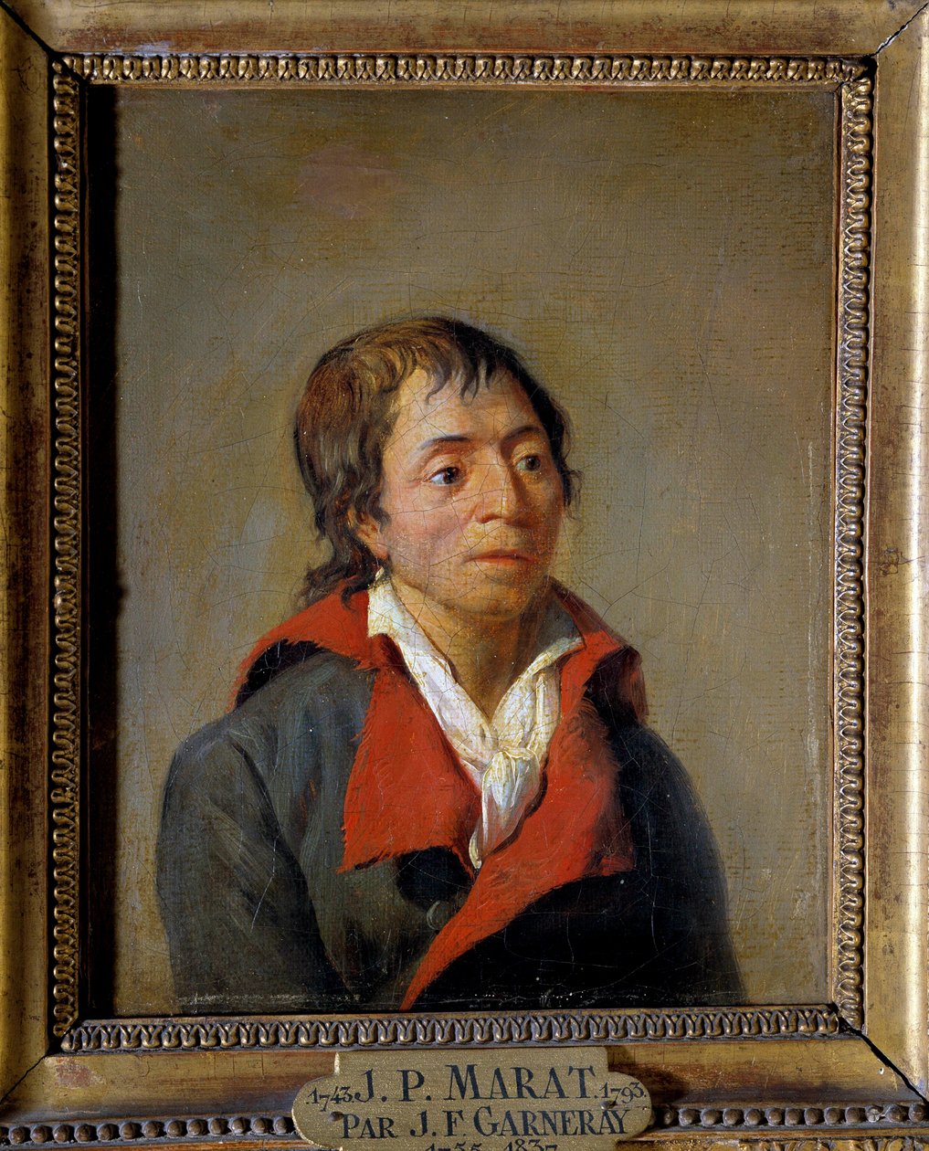 Portret van Jean-Paul Marat (1743-1793), arts, oprichter van L