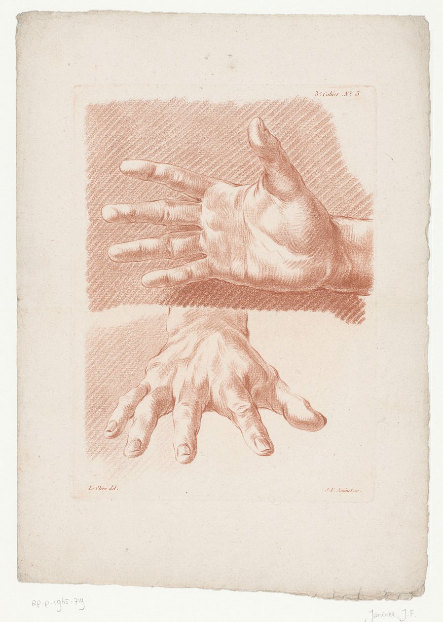 Twee handen door Jean Francois Janinet
