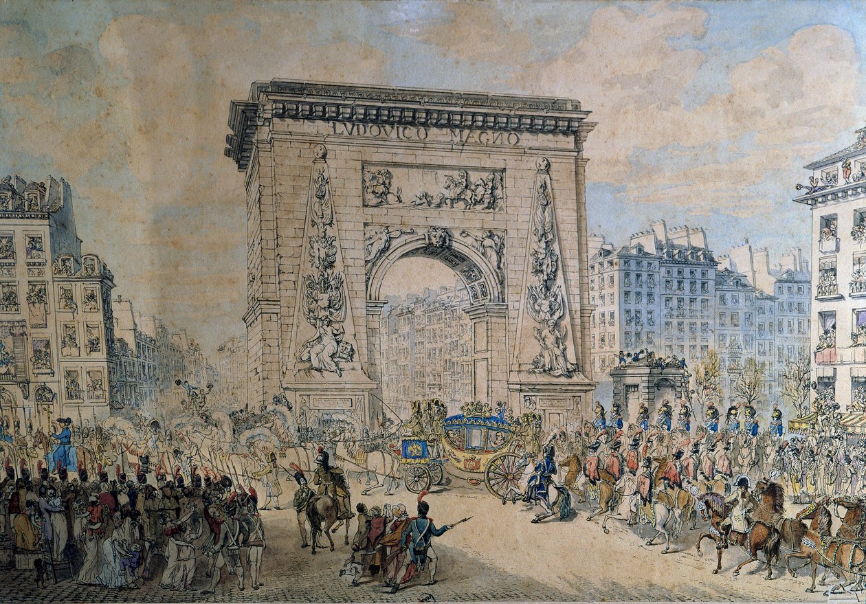 Intocht van Pius VII door Jean Francois Leleu