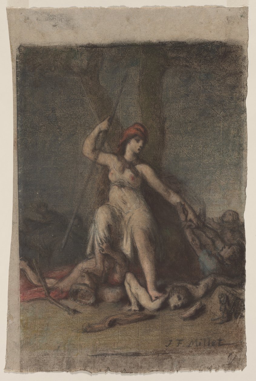 Vrijheid, waarschijnlijk 1848 door Jean Francois Millet