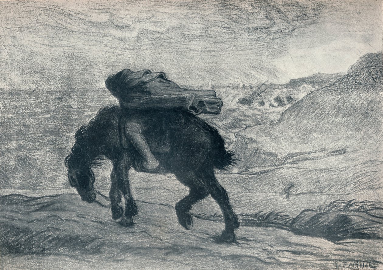 Phoebus et Boree, 19e eeuw door Jean Francois Millet