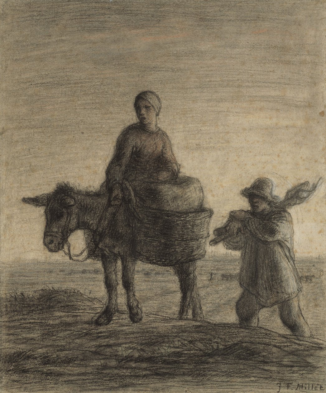 Het Vertrek naar Werk door Jean Francois Millet