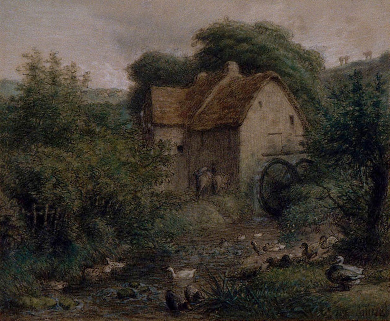 De Oude Molen door Jean-Francois Millet
