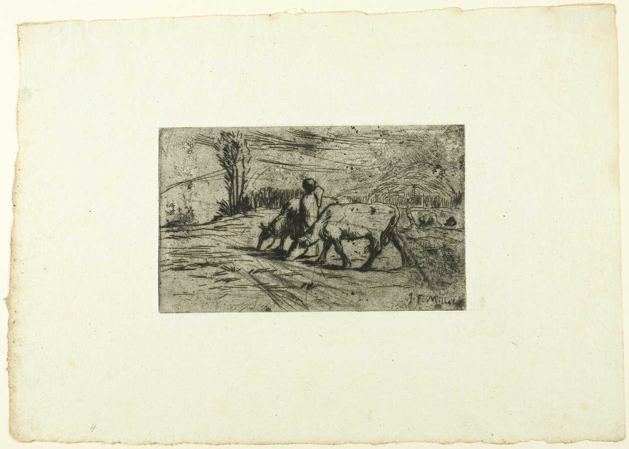 De twee koeien door Jean Francois Millet