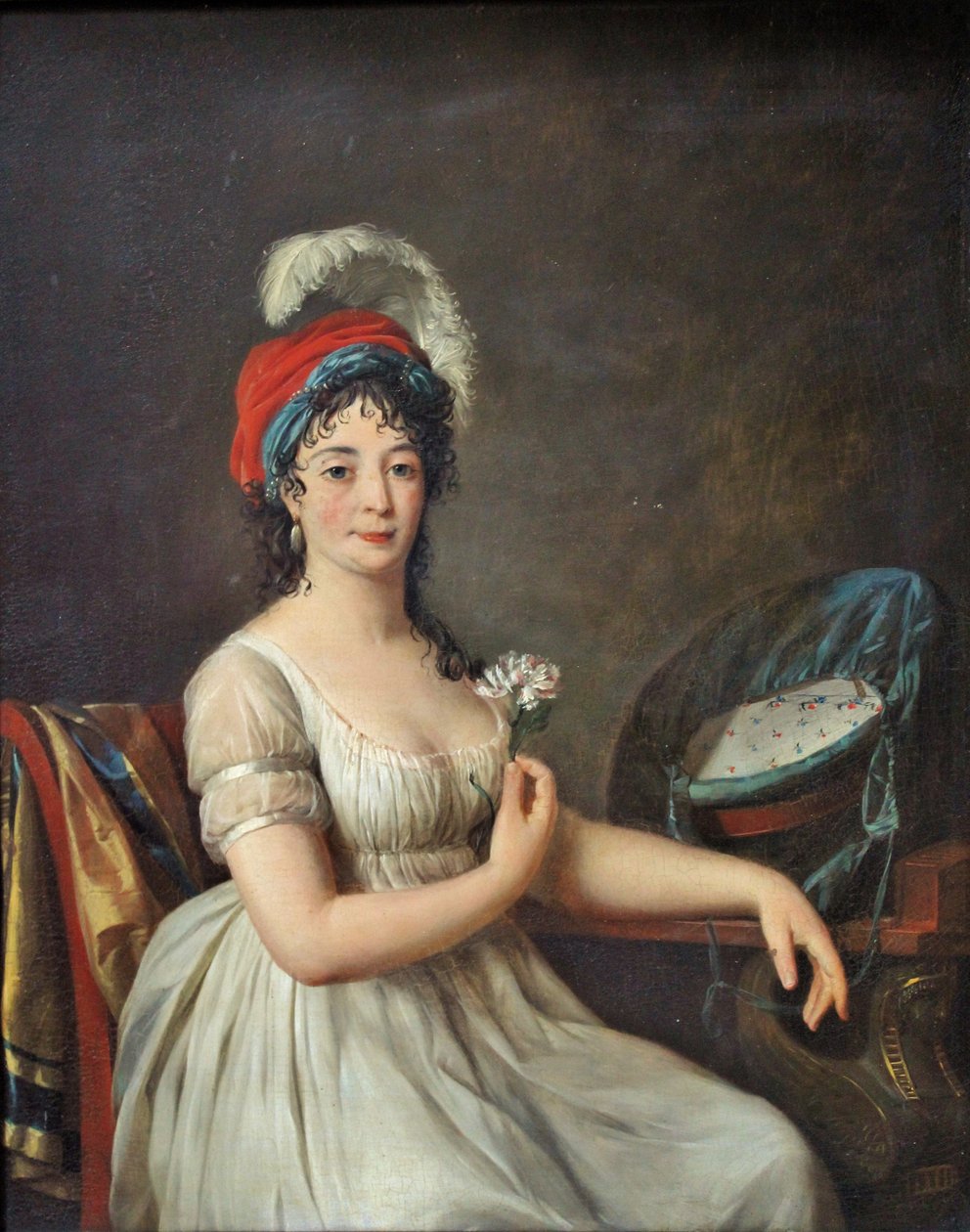 Marie-Rose Aimée Tassin de Villiers (1793-1865), echtgenote van Tassin de Moncourt door Jean Francois Garneray