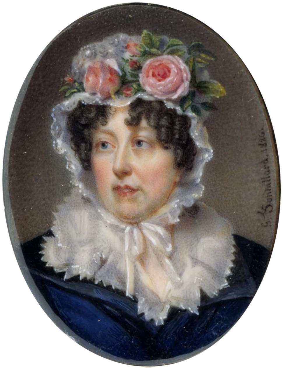 Armband met portret van Lady Susan Murray door Jean François Gérard Fontallard