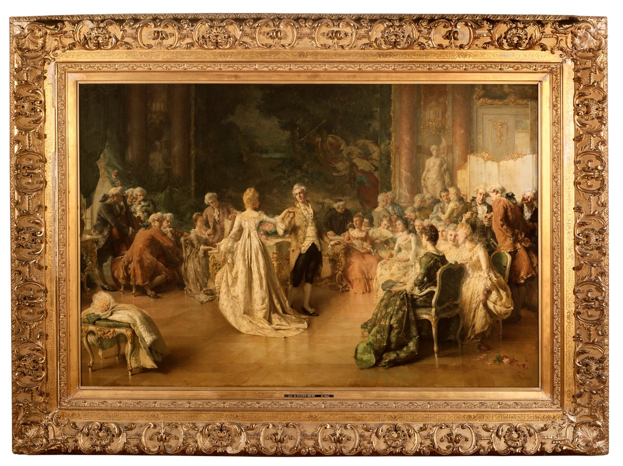 Het Menuet door Jean Guillaume (1858 1931) Rosier
