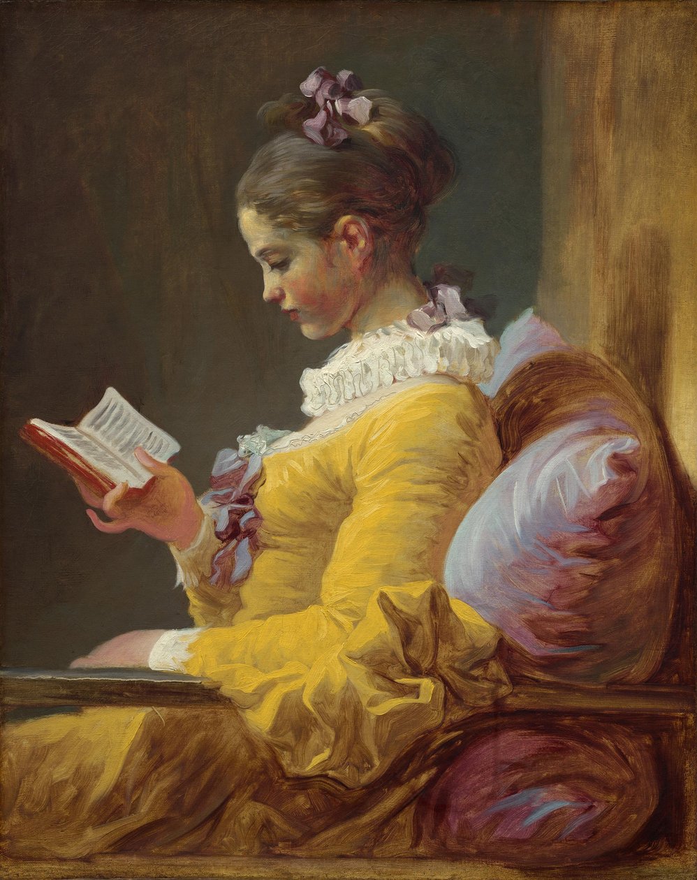 Lezende vrouw door Jean Honore Fragonard