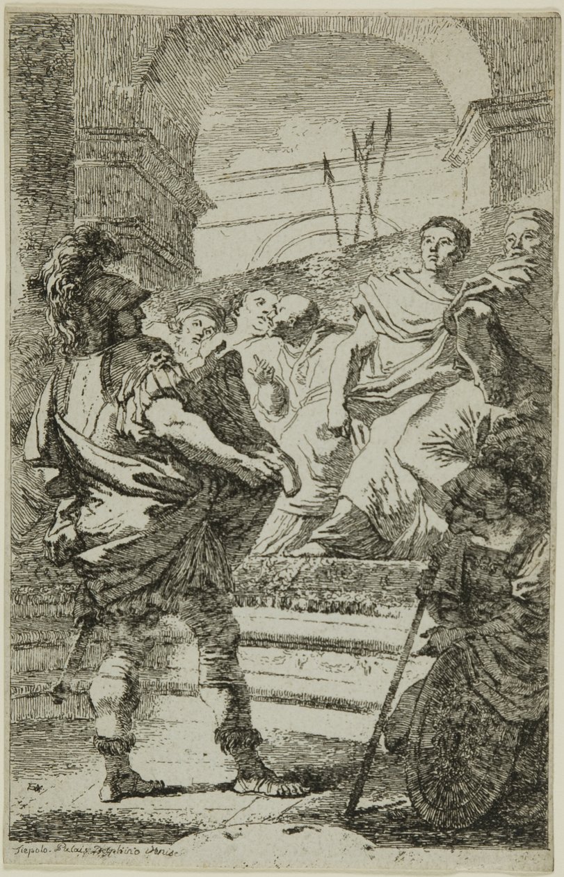 Fabius Maximus Voor de Carthaagse Senaat door Jean Honore Fragonard