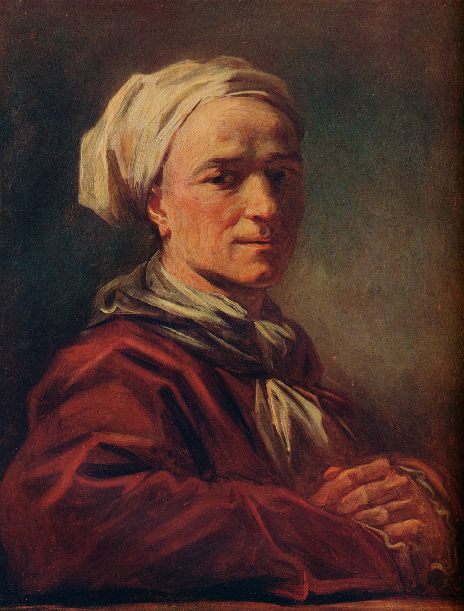 Portret van een man door Jean Honore Fragonard
