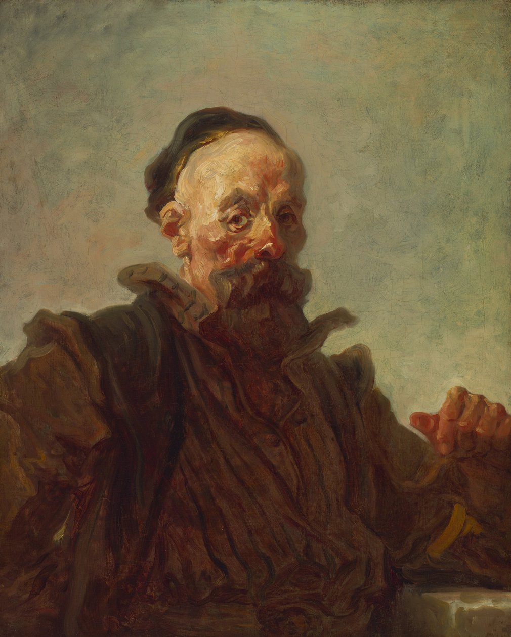 Portret van een man in Spaanse kleding door Jean Honore Fragonard
