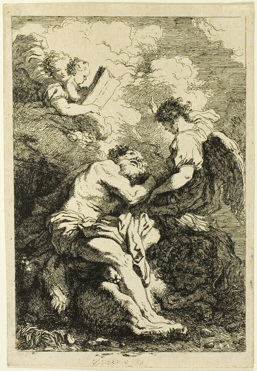Heilige Jeroen door Jean Honore Fragonard