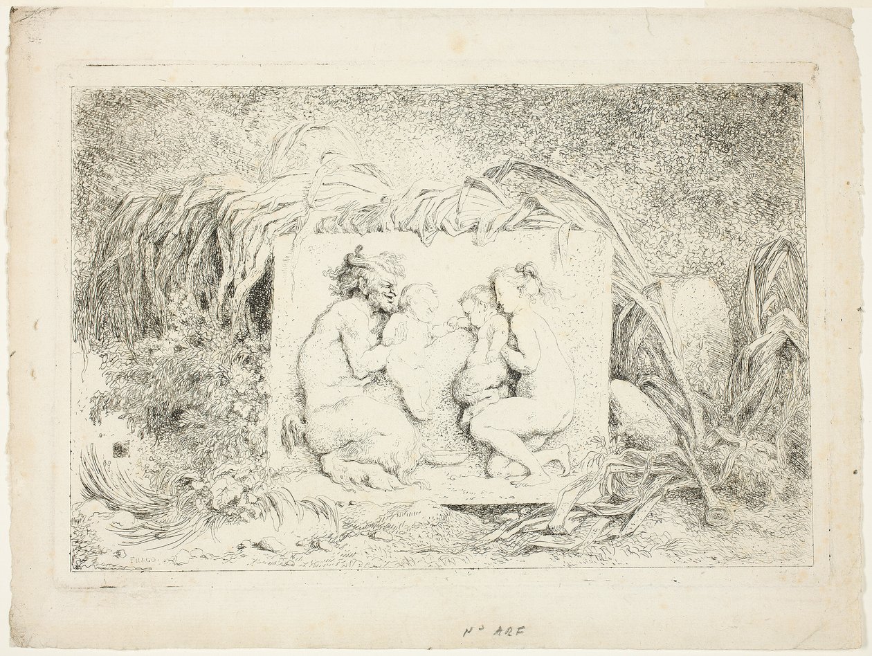 Satyrs dansen, van Bacchanales, of Satyrs