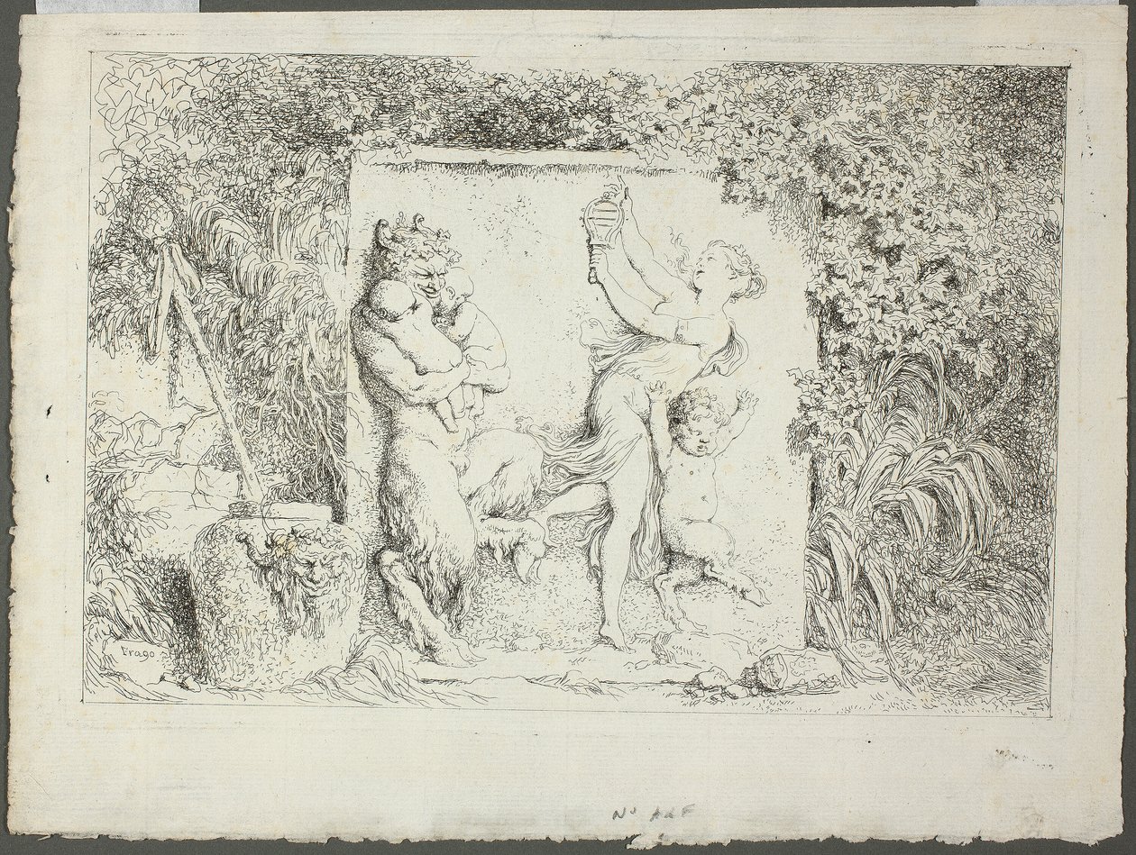 Satyrs Familie, van Bacchanales, of Satyrs