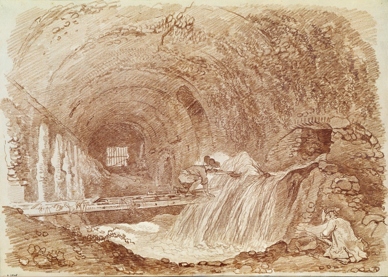Stallen van Maecenas in Tivoli door Jean Honore Fragonard