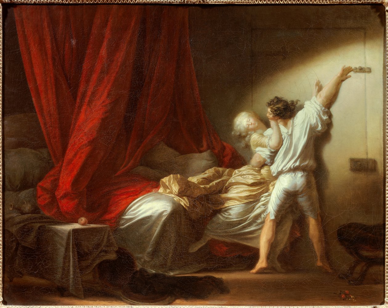 De romantische scène door Jean Honore Fragonard