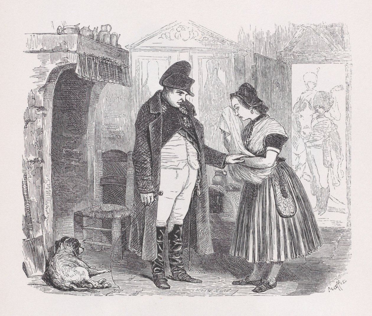 Herinneringen van het Volk uit Het Complete Werk van Béranger, 1836 door Jean Ignace Isidore Gérard