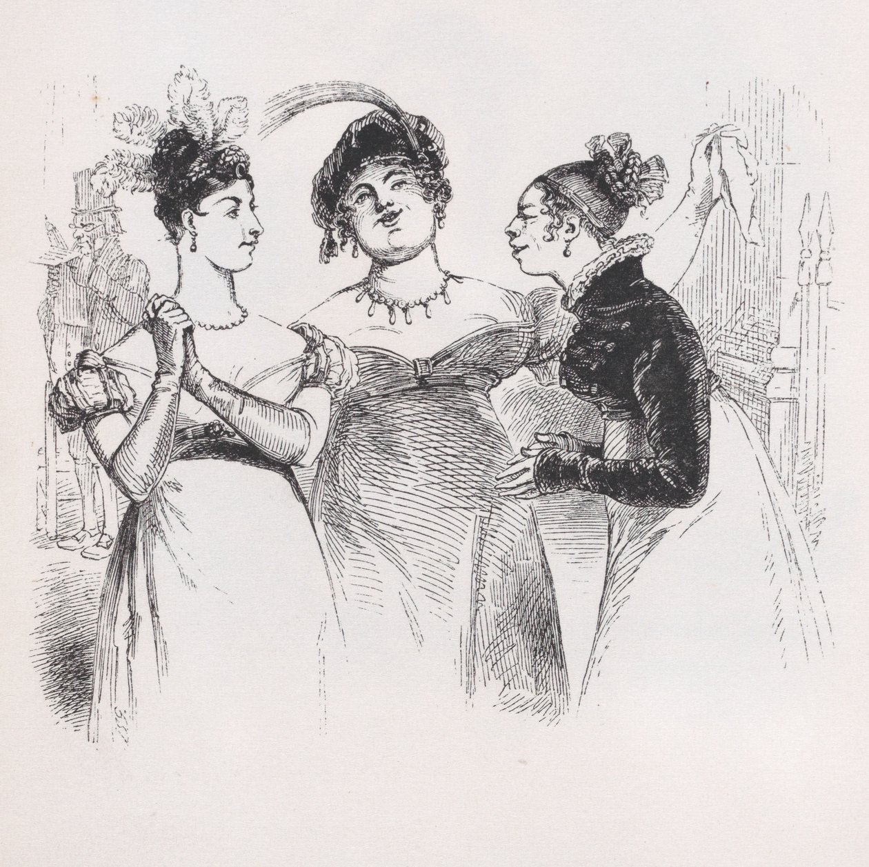 De mening van deze dames uit De volledige werken van Béranger, 1836 door Jean Ignace Isidore Gérard