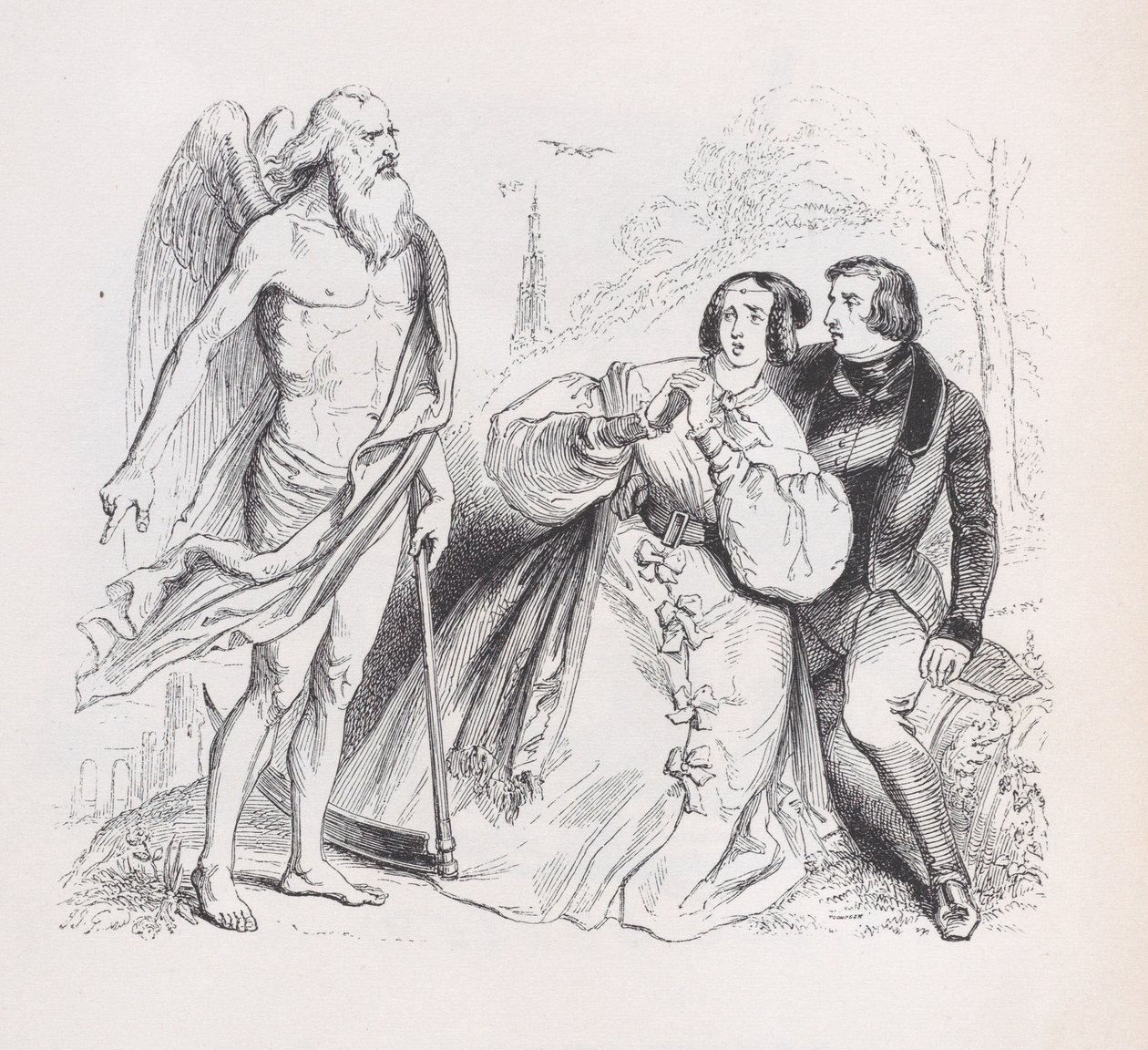 Tijd uit The Complete Works of Béranger door Jean Ignace Isidore Gérard