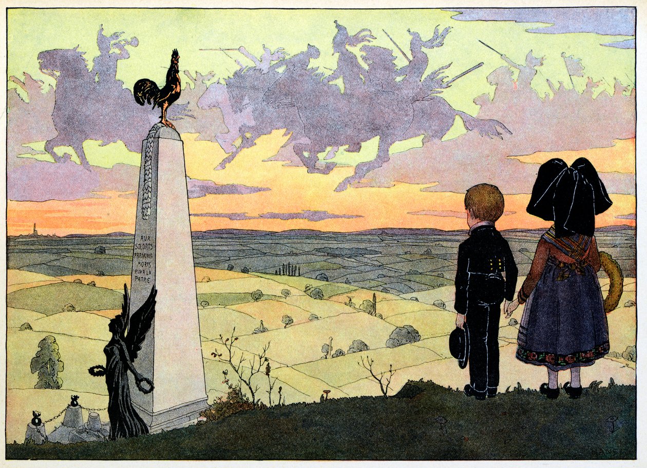 Mijn dorp, degenen die niet vergeten: Het slagveld door Jean Jacques (1873 1951) Waltz