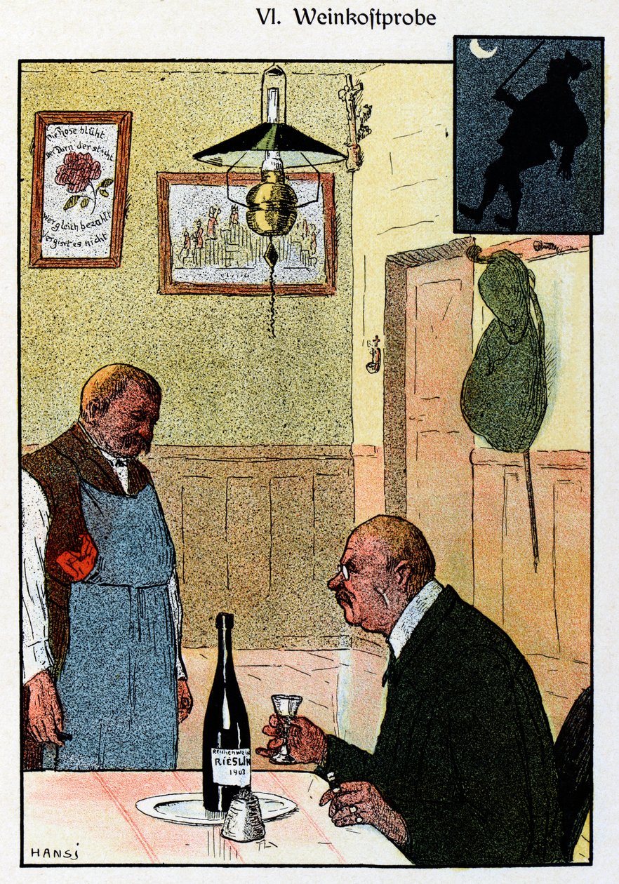 Vogesen Bilder (beelden van de Vogezen); De wijn van de Elzas door Jean-Jacques (1873-1951) Waltz