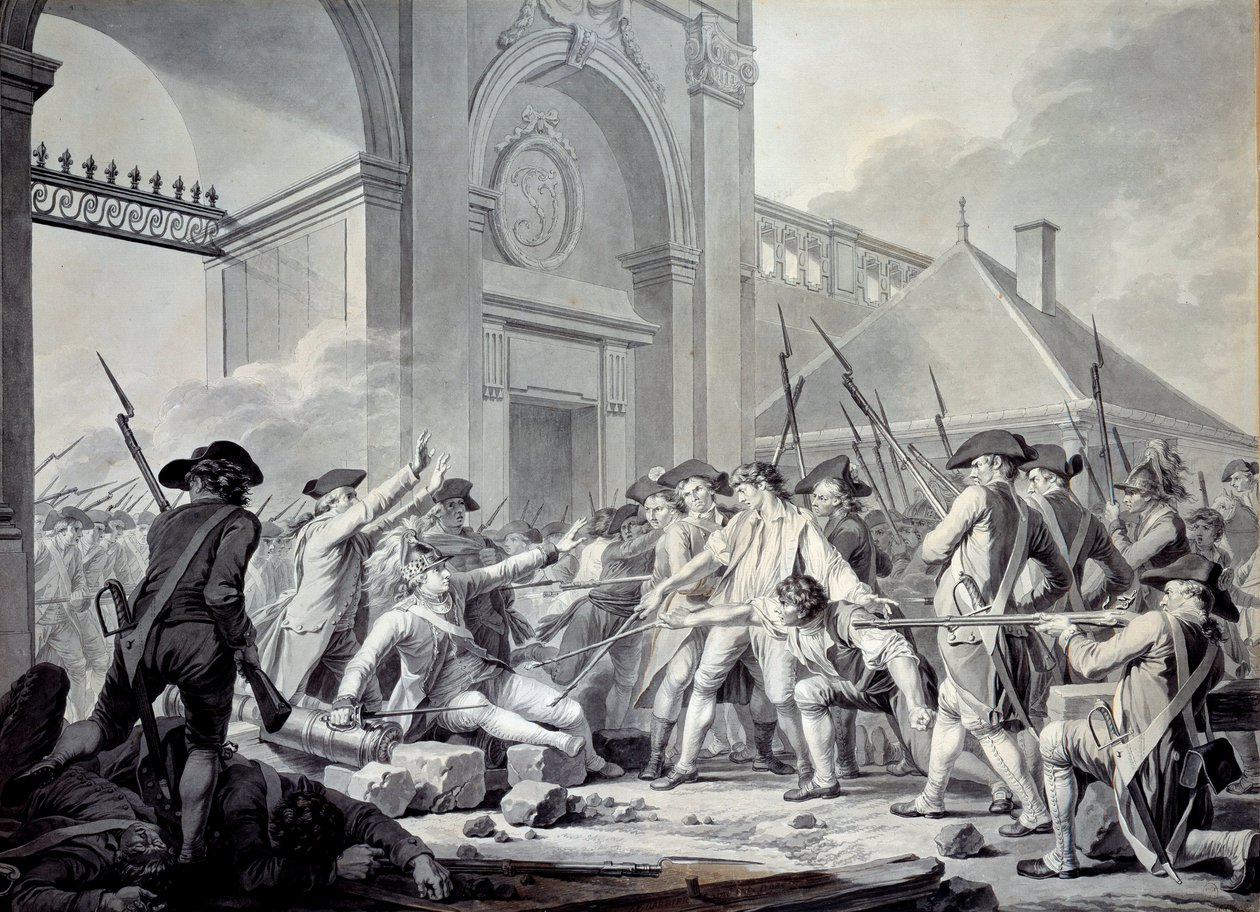 Nancy-zaak: Op 31 augustus 1790 lanceerde de Markies de Bouillé (1739-1800) een repressie tegen de soldaten van het garnizoen van Nancy, in opstand tegen hun officieren door Jean Jacques Francois Le Barbier
