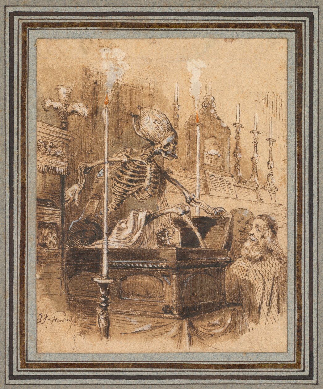 De relikwieën door Jean Jacques Grandville