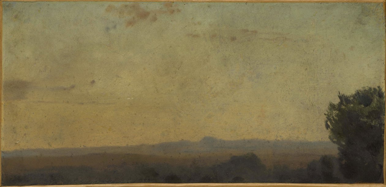 Italiaans landschap, tussen 1859 en 1864 door Jean Jacques Henner