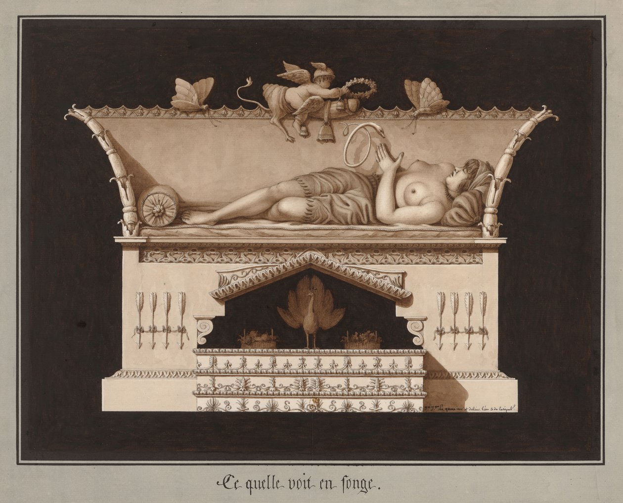 Ce quelle voit en songe, ca. 1794 door Jean Jacques Lequeu