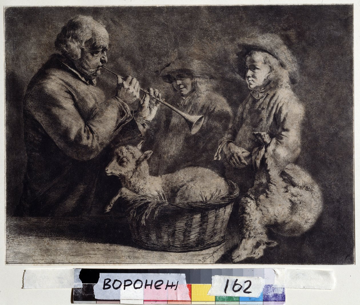 De hoboïst door Jean Jacques de Boissieu