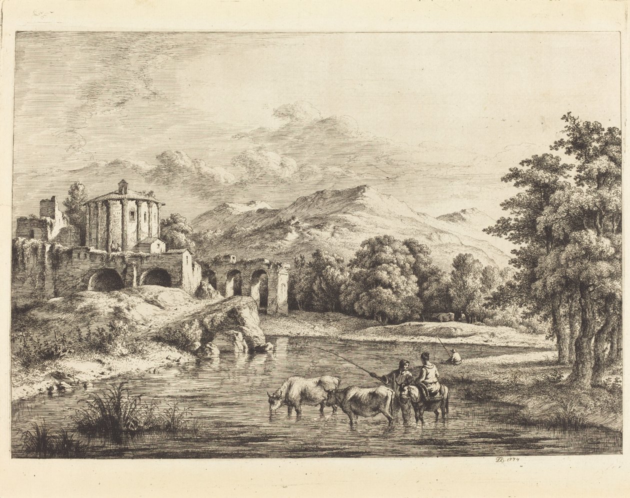 De Tempel van Vesta door Jean Jacques de Boissieu