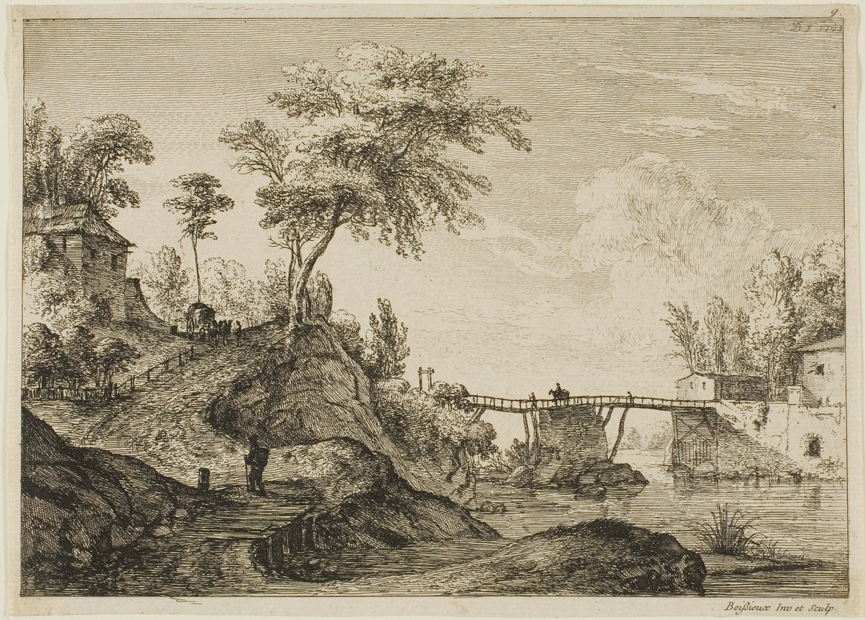 De Houten Brug door Jean Jacques de Boissieu