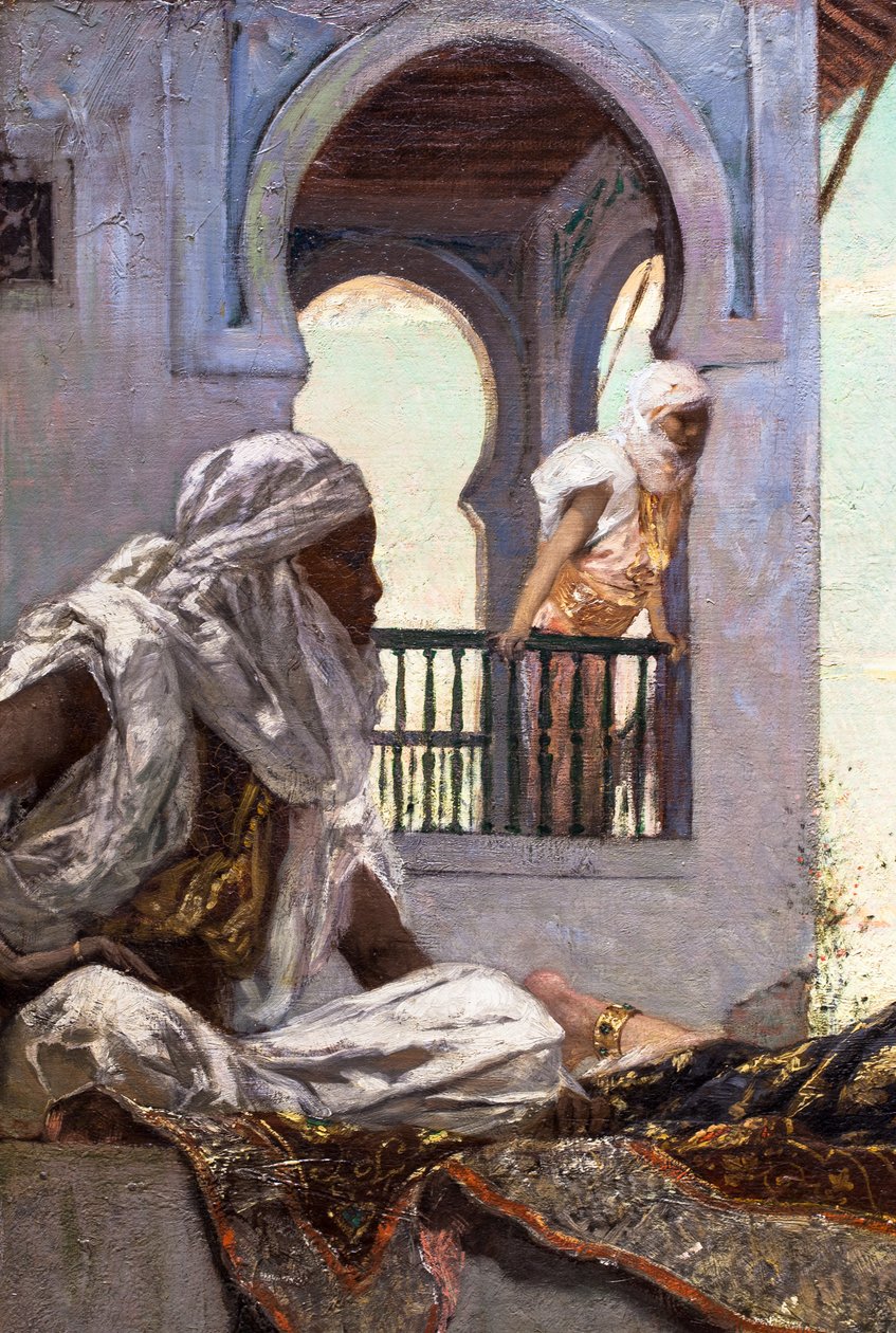 Avond op de terrassen (Marokko) door Jean Joseph Benjamin Constant