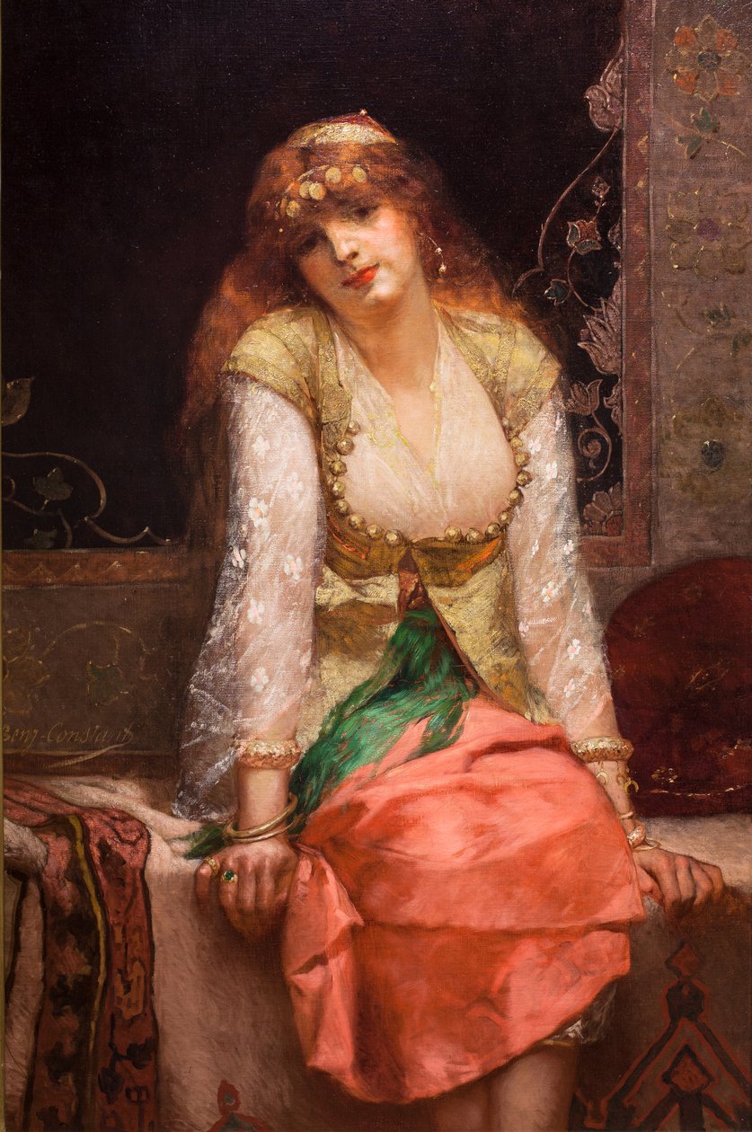 Oosterse Schoonheid, voor of rond 1880 (Olieverf op doek) door Jean Joseph Benjamin Constant