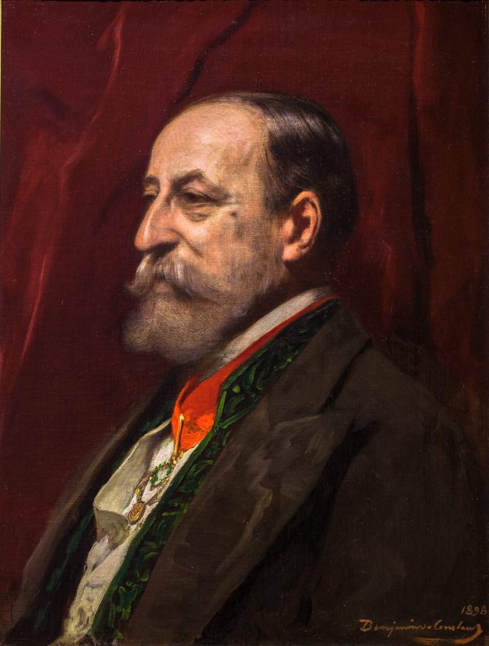 Portret van Camille Saint-Saens door Jean Joseph Benjamin Constant