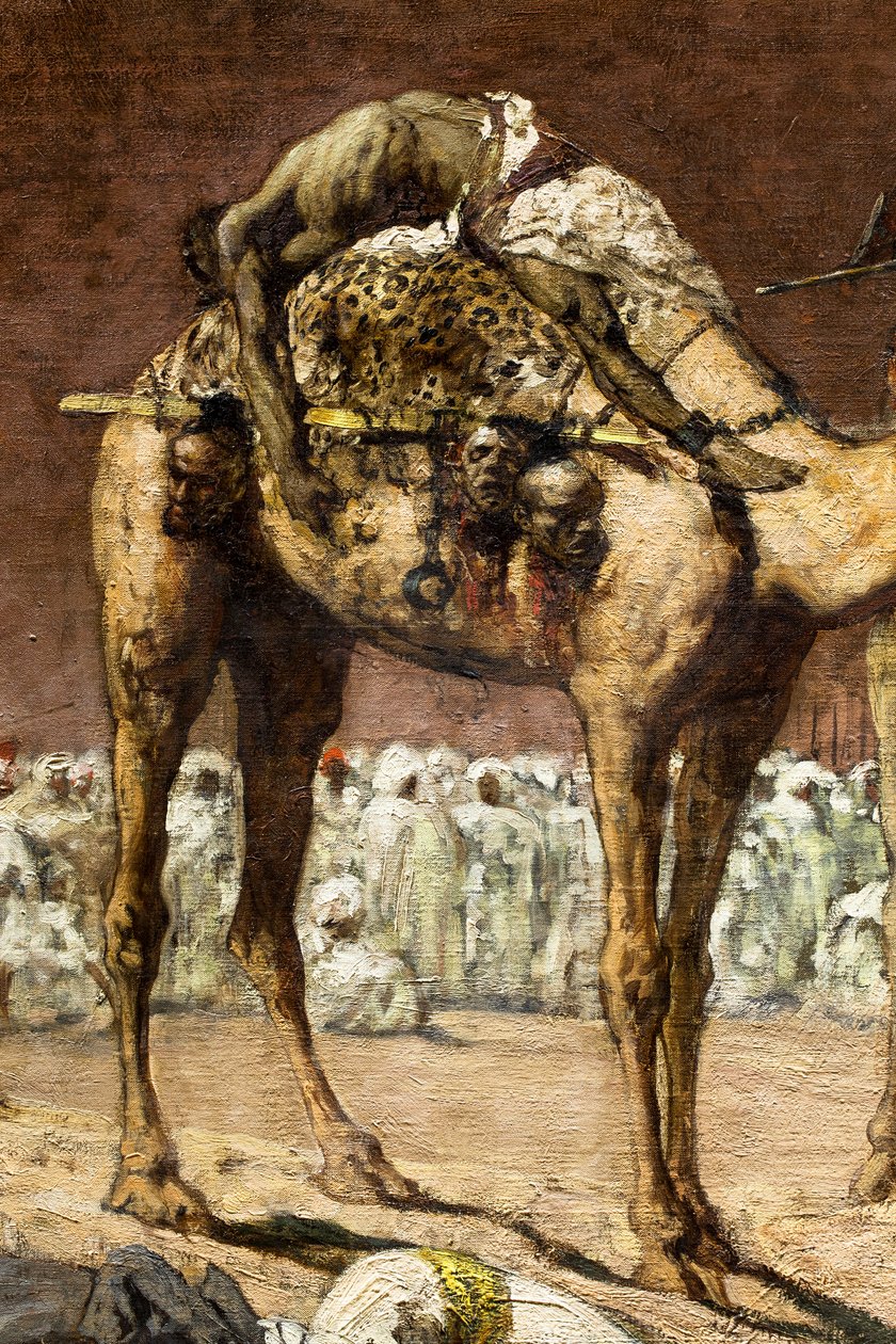 De laatste rebellen, Marokkaanse historische scène (detail) door Jean Joseph Benjamin Constant