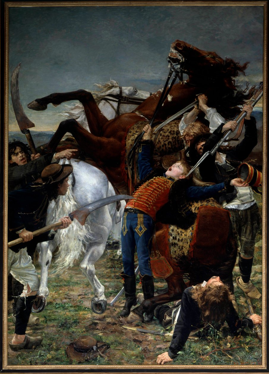 Franse Revolutie: De dood van Joseph Bara (1779-1793) door Jean Joseph Weerts