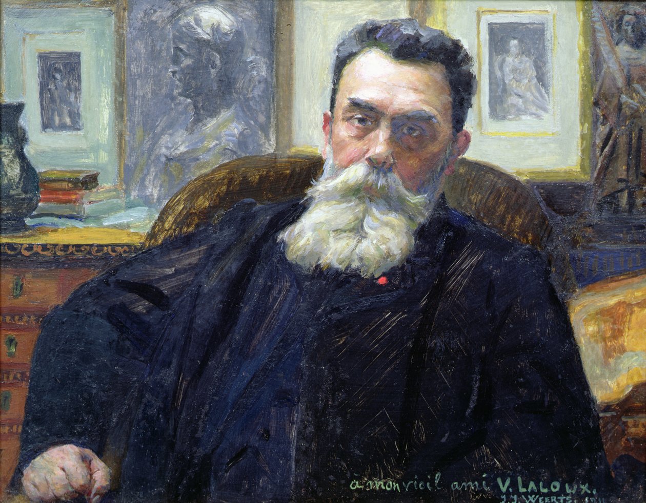 Portret van Victor A. Laloux door Jean Joseph Weerts