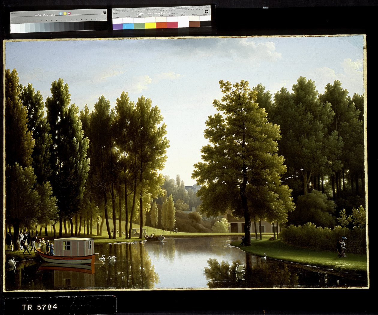Het Park In Mortefontaine door Jean-Joseph-Xavier Bidauld