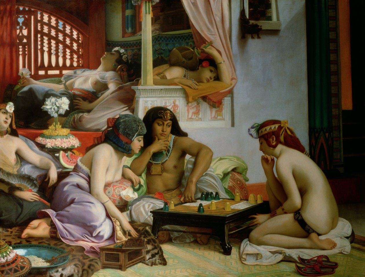 In de Harem door Jean Jules Antoine Lecomte du Nouy